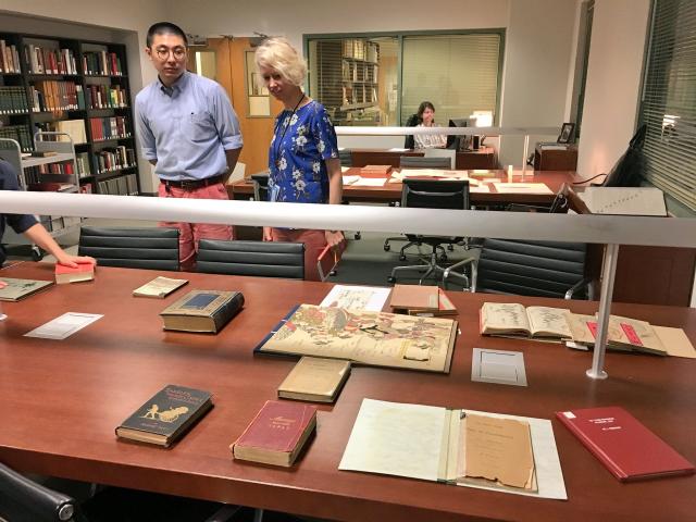 Display of Books at Freer Library